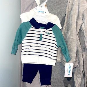 NWT carters 3 piece baby boy outfit